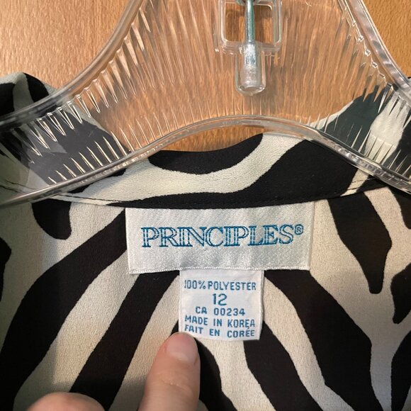 Principles Zebra Patterned Long Sleeve Blouse - Picture 6 of 7